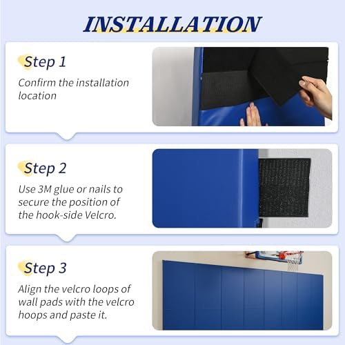 Gym Wall Padding 1 Piece 2" High-Density Thick Foam Wall Protector, 23.6''x60'' - Image 7