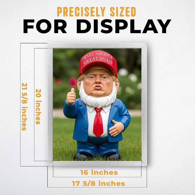 InkFlow Posters Garden Gnome Figurine Canvas Poster - Image 3