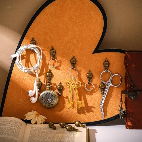 Hotop 20 Pieces Zinc Alloy Flower Push Pin Hangers Pin Hook, Retro Gourd - Image 3