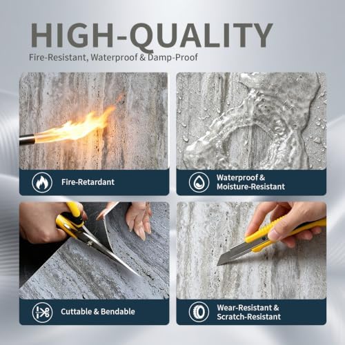 5 PCS 47.2"x23.6"3D Faux Stone Wall Panels - Image 5