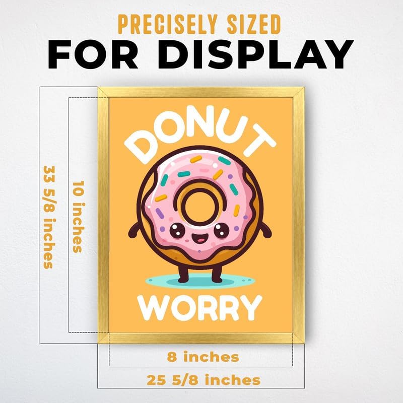 InkFlow Posters Donut Worry Canvas Poster - Image 3
