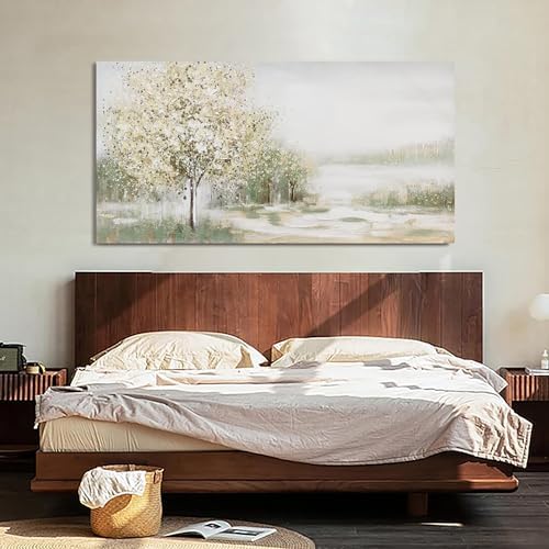 Green Wall Art Modern Nature Wall Art Canvas Art Wall Decor Spring Scene Wall - Image 6