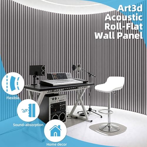 Art3d Roll-Flat Design Acoustic Wood Slat Wall Panel - Image 4