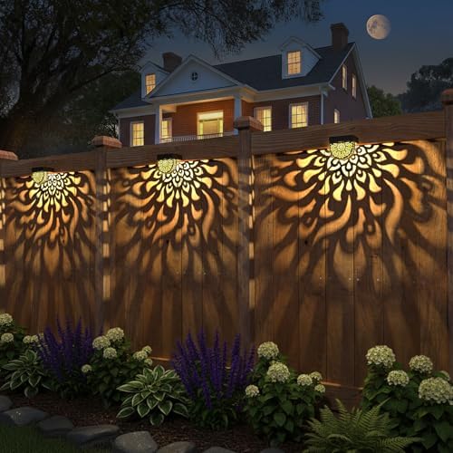 Solar Fence Lights 6 Pack Solar Deck Step Wall Lights Outdoor Waterproof LED - Image 5