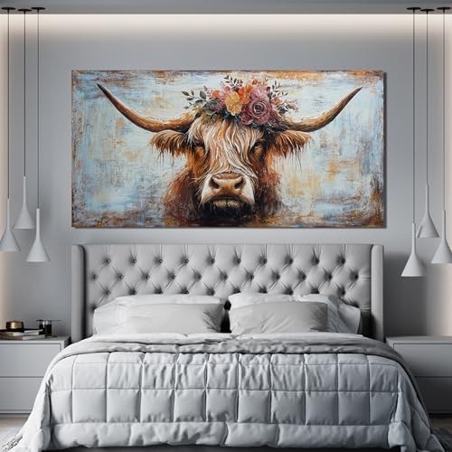 Canvas Wall Art Decor Artwork for Wall Decor Highland Cow Wall Art Prints Wall - Image 6