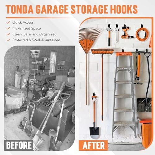 TONDA Garage Hooks, 20 Pack Wall Storage Hooks - Image 2