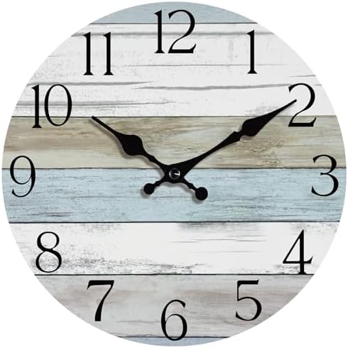 14 Inch Wall Clock, Silent Battery Operated Analog Clock by HYLANDA