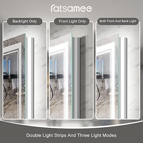 Ratsamee 40"x32" LED Bathroom Mirror - Image 4
