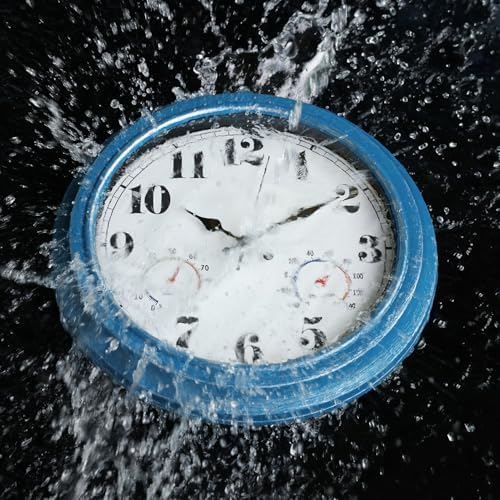 JENLYSTIME 13 Inch Outdoor Clock, Waterproof and Silent - Image 2