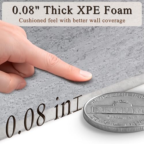 Gray Travertine Peel and Stick Wallpaper, 47.2 x 118 in - Image 5