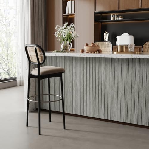 Light Grey 3D Wood Wall Panels Peel and Stick Herringbone - Image 7