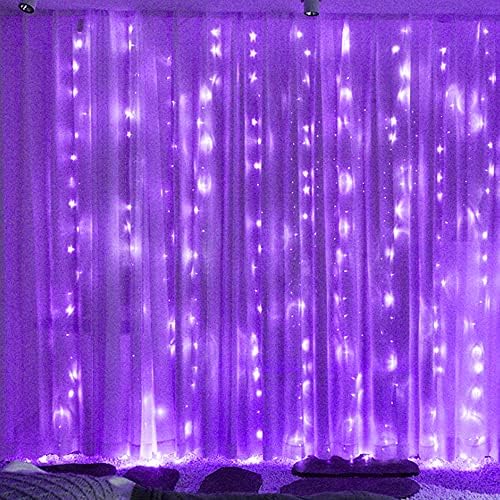 HOME LIGHTING Window Curtain String Lights, 300 LED 8 Lighting Modes Fairy - Image 5