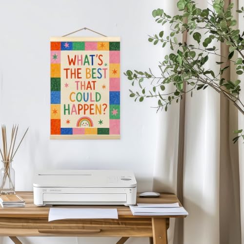 madalo Colorful Positive Wall Art Poster Hanger Frame 144BS-GQ01-happen - Image 5