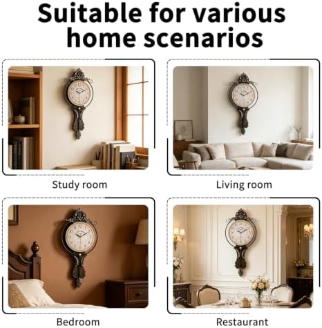 Vintage Modern Wall Clock with Silent Quartz Movement - Image 4