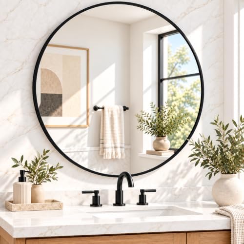 GarveeTech 18 Inch Round Bathroom Mirror by GarveeTech
