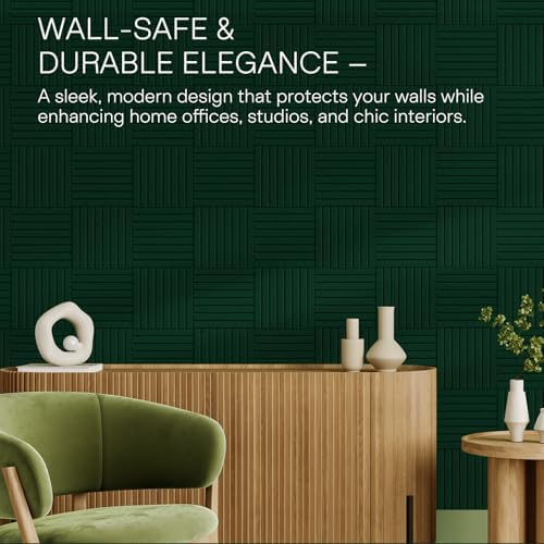 MaxGear Bulletin Board 36" x 24", Pine Green Felt Wall Tiles Room Decor - Image 7