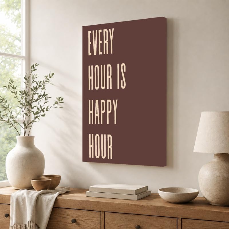 InkFlow Posters Every Hour Happy Hour Canvas Poster - Image 4