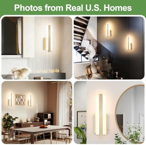 Tipace Hardwired Antique Bronze Modern LED Wall Sconce Indoor Wall Light - Image 6