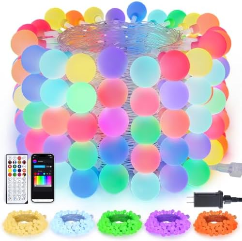 JMEXSUSS Connectable 33ft 100 LED Color Changing String Lights by JMEXSUSS