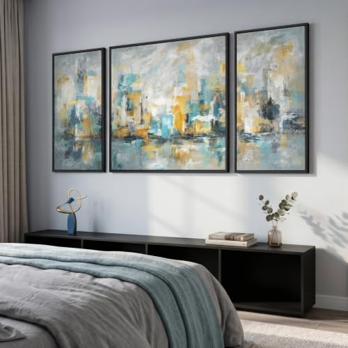 Extra Large Framed Modern Abstract Wall Art - Image 3