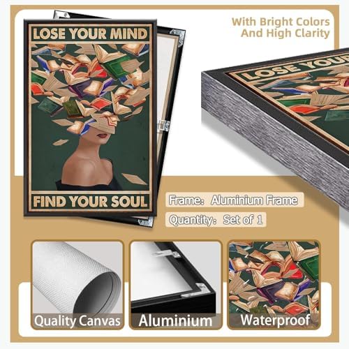 Vintage Lose Your Mind Find Your Soul Posters Room Aesthetics Dark Green - Image 7