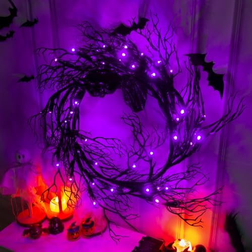 6 Ft Halloween Decor Vine with 45 LED Lights, Adjustable Shape - Image 6