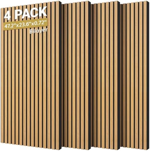 TONOR Dual-Layer Thickened Acoustic Wall Panels-4 Pack 47.2"x23.6"x0.72 by TONOR