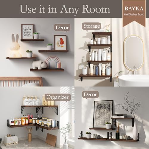 BAYKA Wall Mounted Floating Shelves - Image 4