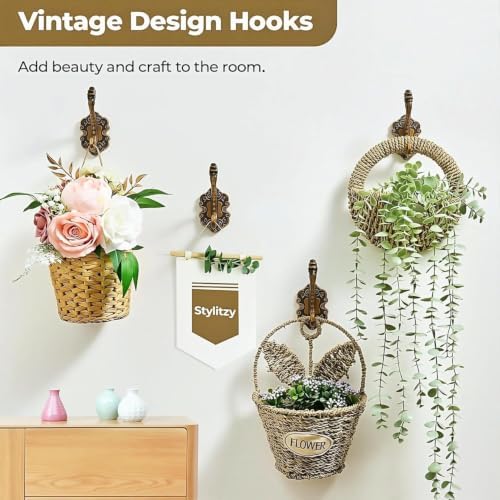 3 Pack Vintage Dragon Metal Wall Hooks Heavy Duty Aluminum Alloy Coat Hooks - Image 5