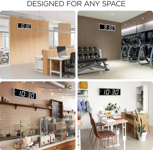 Ivation Large Digital Wall Clock - Image 6
