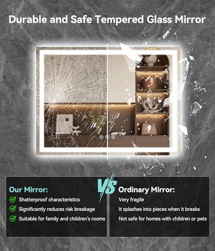 30x22 inches LED Bathroom Mirror - Image 7