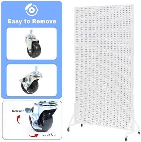 Eastern Tree Metal Pegboard Display Stand 3.5 x 6 Feet - Image 5