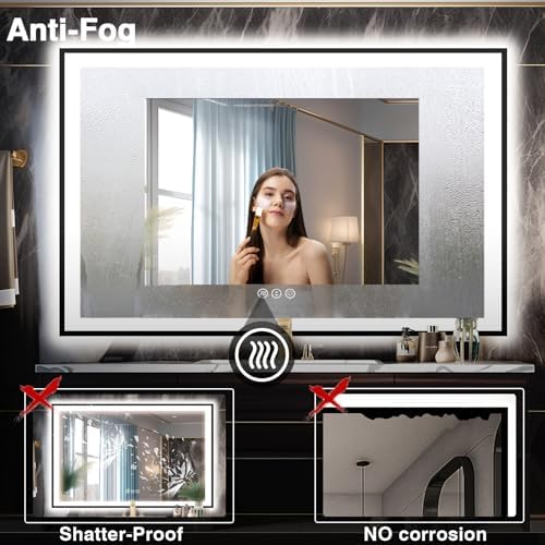 EchosLife 60x40 LED Mirror for Bathroom - Image 6