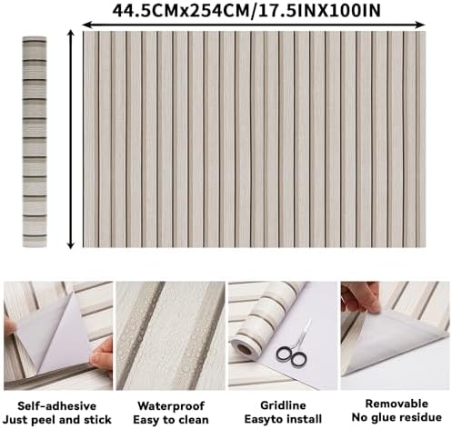 Wood Slat Peel and Stick Wallpaper - Image 2