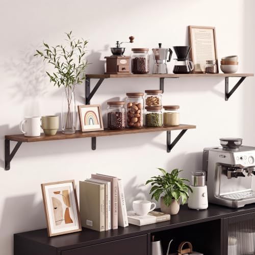 36 Inch Walnut Shelves for Wall 6 Inch Deep - Image 4
