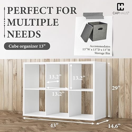 CAPHAUS Sturdy Room 13-Inch Cube Storage Organizer Shelf, - Image 3