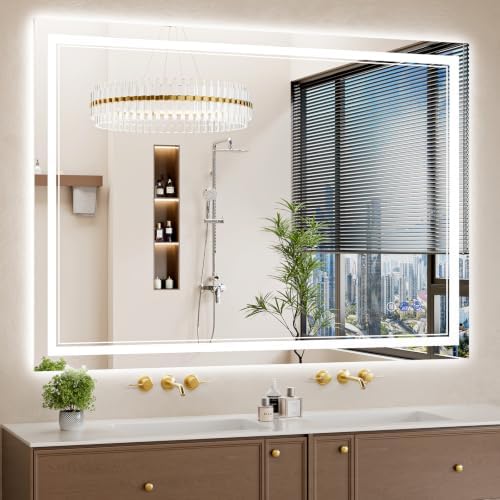 40"x55" LED Bathroom Mirror by WISSMIELSHOME