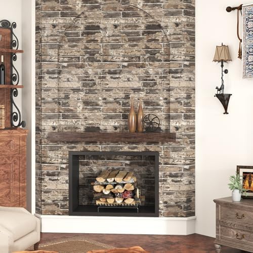 Vintage Brown Brick Wallpaper Peel and Stick Textured 3D Faux Brick Contact - Image 3