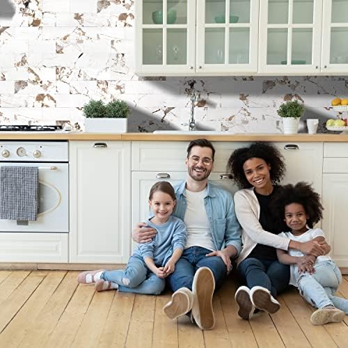 STICKGOO 10 Sheets Subway Tiiles Peel and Stick Backsplash, Belgium White - Image 4