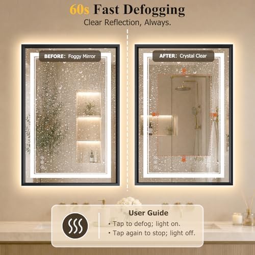 24"x36" LED Bathroom Mirror - Image 5