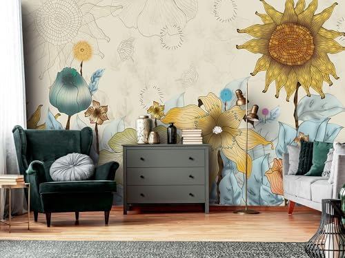 European Oil Painting, Flowers and Plants murals Woodland Tree Peel and Stick - Image 4