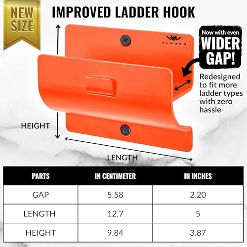 Orange Heavy Duty Ladder Hooks - Image 3