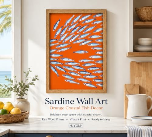 Framed Sardine Canvas Wall Art - Image 2