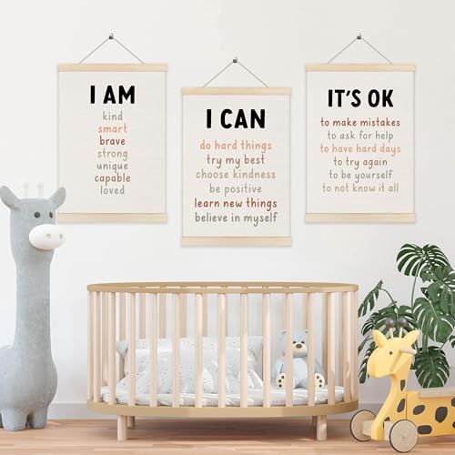 Koesus Inspirational Classroom Wall Art Poster Hanger Frame 12x16 Inch Set of 3 - Image 2