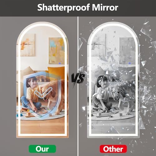 68" x 26" Arched Full Length Mirror - Image 6