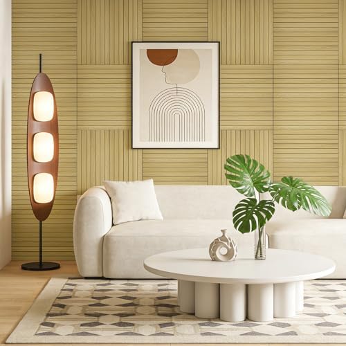 WADILE Peel and Stick Wood Slat Wall Panels 12x24in PVC 10 Pack - Image 6