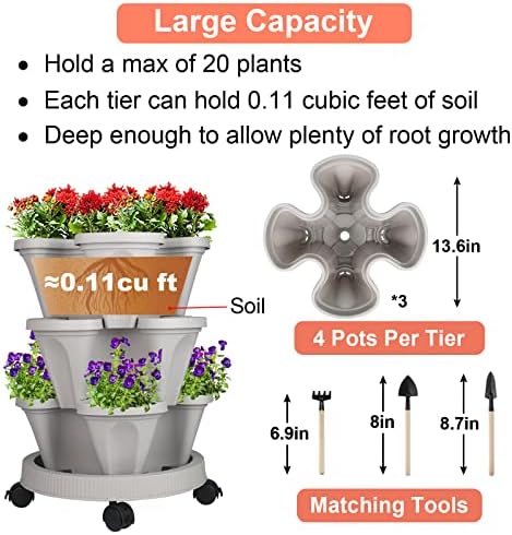 GameXcel Vertical Planter Tower - Image 5
