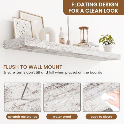 Floating Shelves for Wall, Wall Mounted Wood Shelves - Image 4
