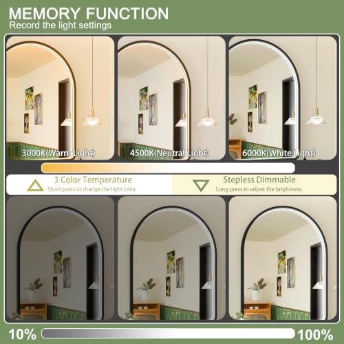 40"x30" Black LED Bathroom Mirror - Image 2