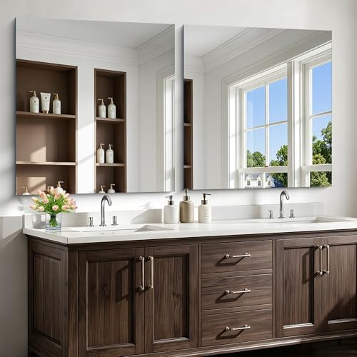 42x42 Inch Frameless Mirror, Frameless Bathroom Mirrors - Image 7